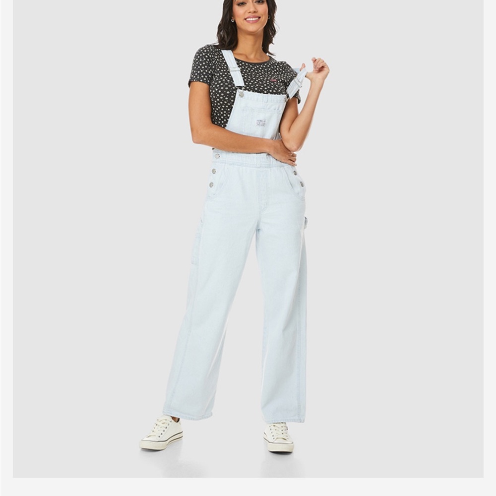 Levis Light Blue Denim Carpenter Overalls